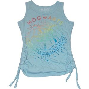 Harry Potter Hogwarts Side Cinch Graphic Tank Top Girls Medium Size 8